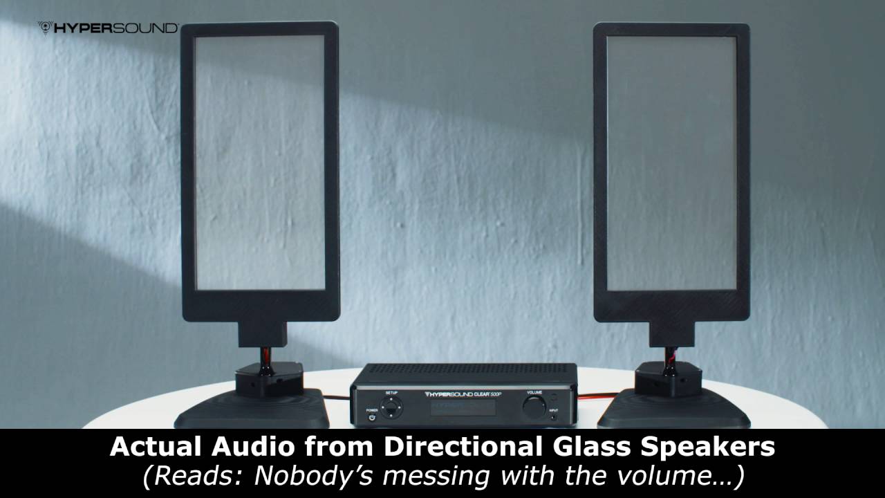 HyperSound Glass – The World’s First Transparent Directional Speakers - YouTube