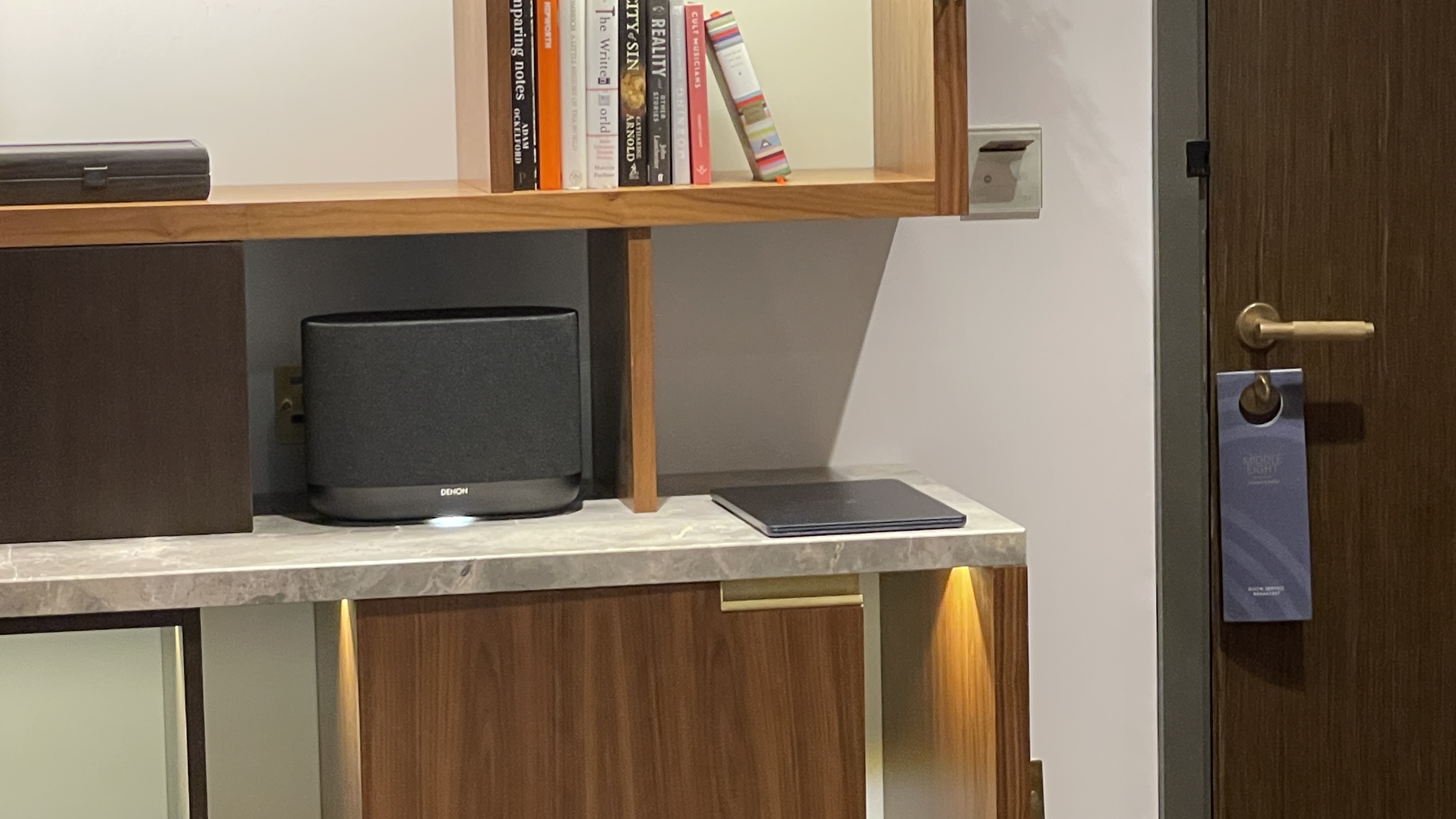 Denon 200, 400 and 600 in a very nice hotel room