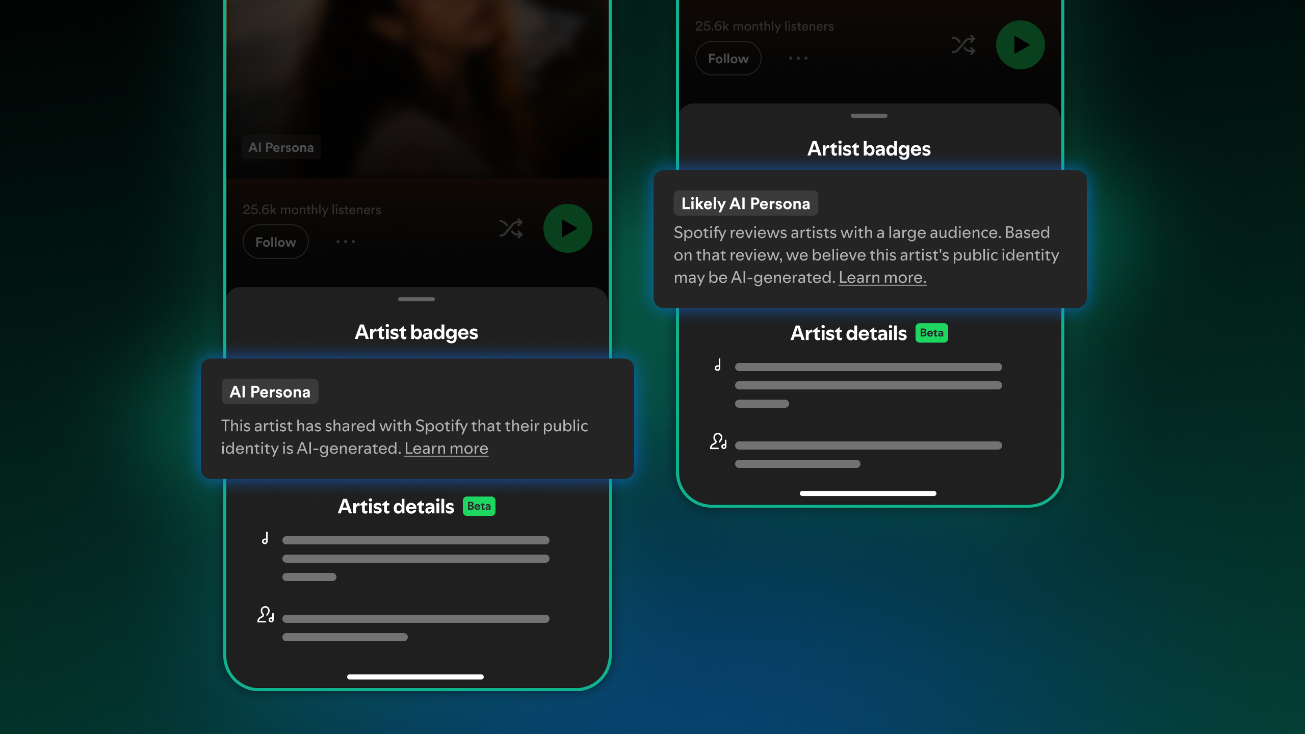 Spotify is introducing AI Persona tags to differentiate real artists from fake ones, vowing to become ‘the most transparent and trustworthy place to listen to music’ — but the tool isn’t targeting the music itself