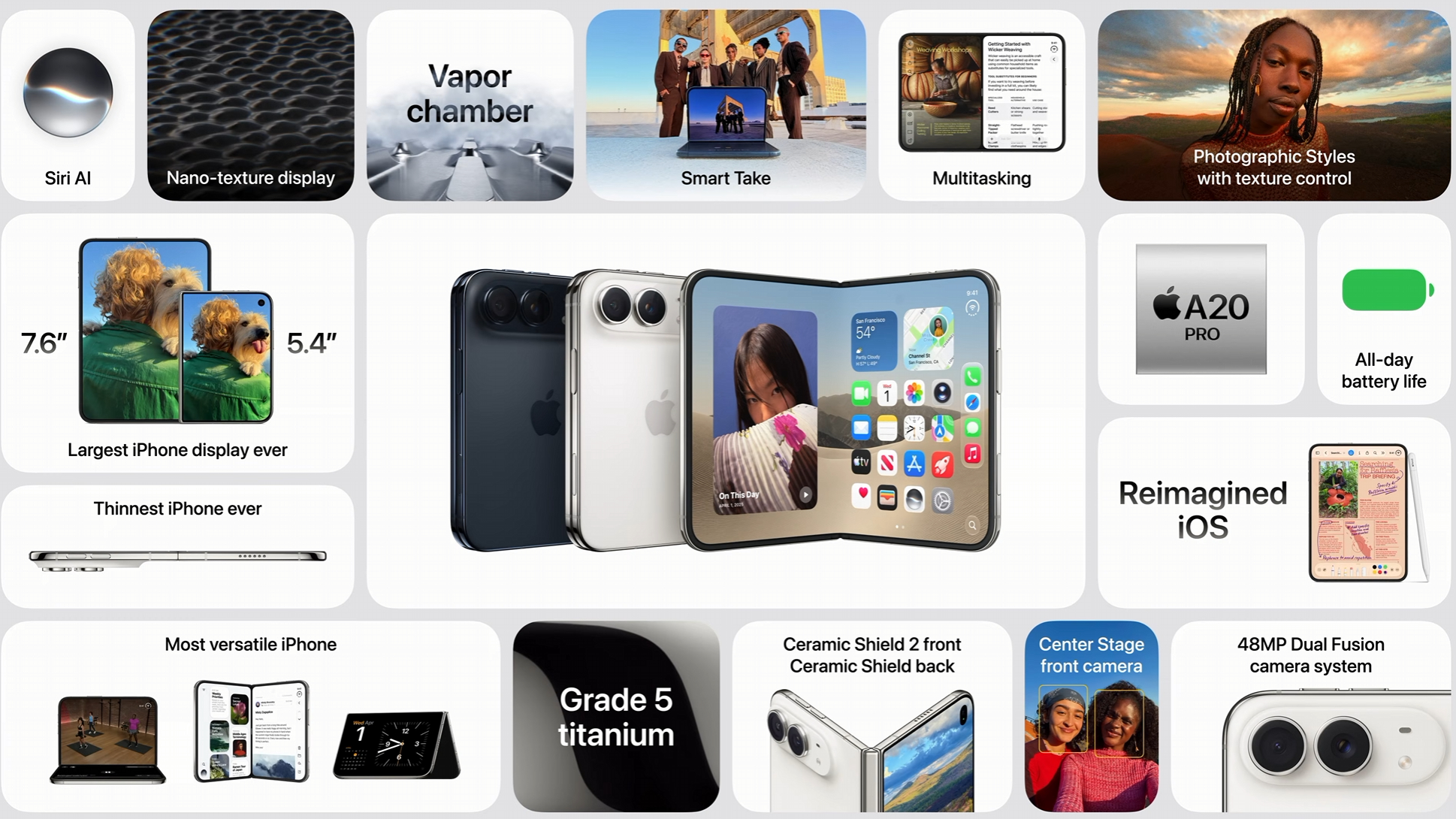 Screenshot from Apple's September 2026 event
