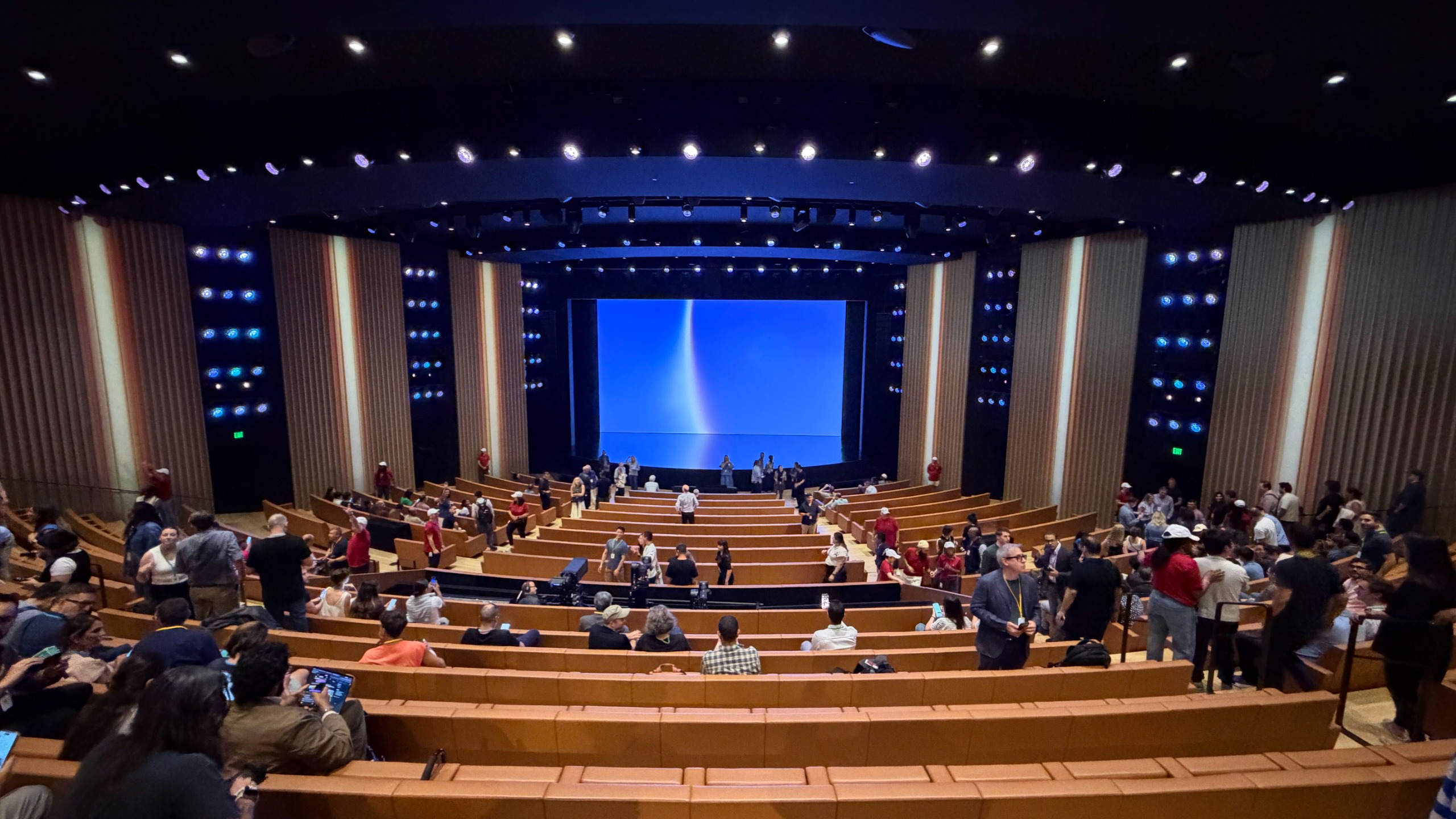 The inside of the Steve Jobs theater