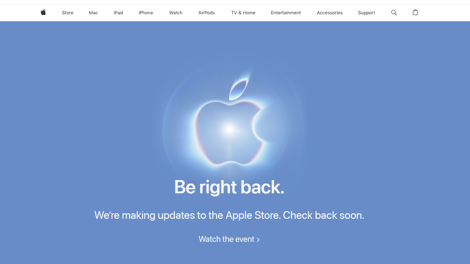 A screenshot of the Apple Store website