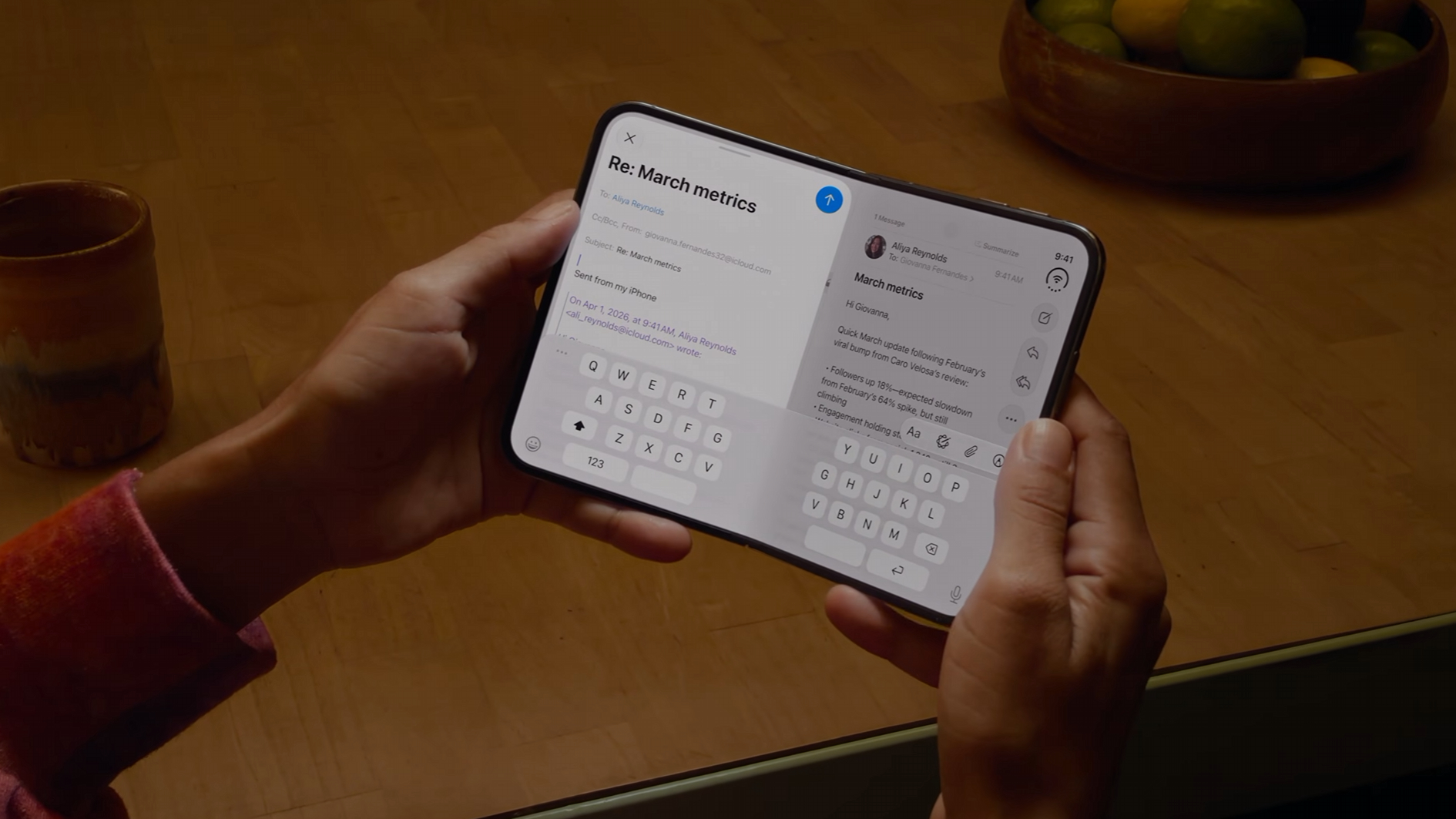 Screenshot from Apple's September 2026 event