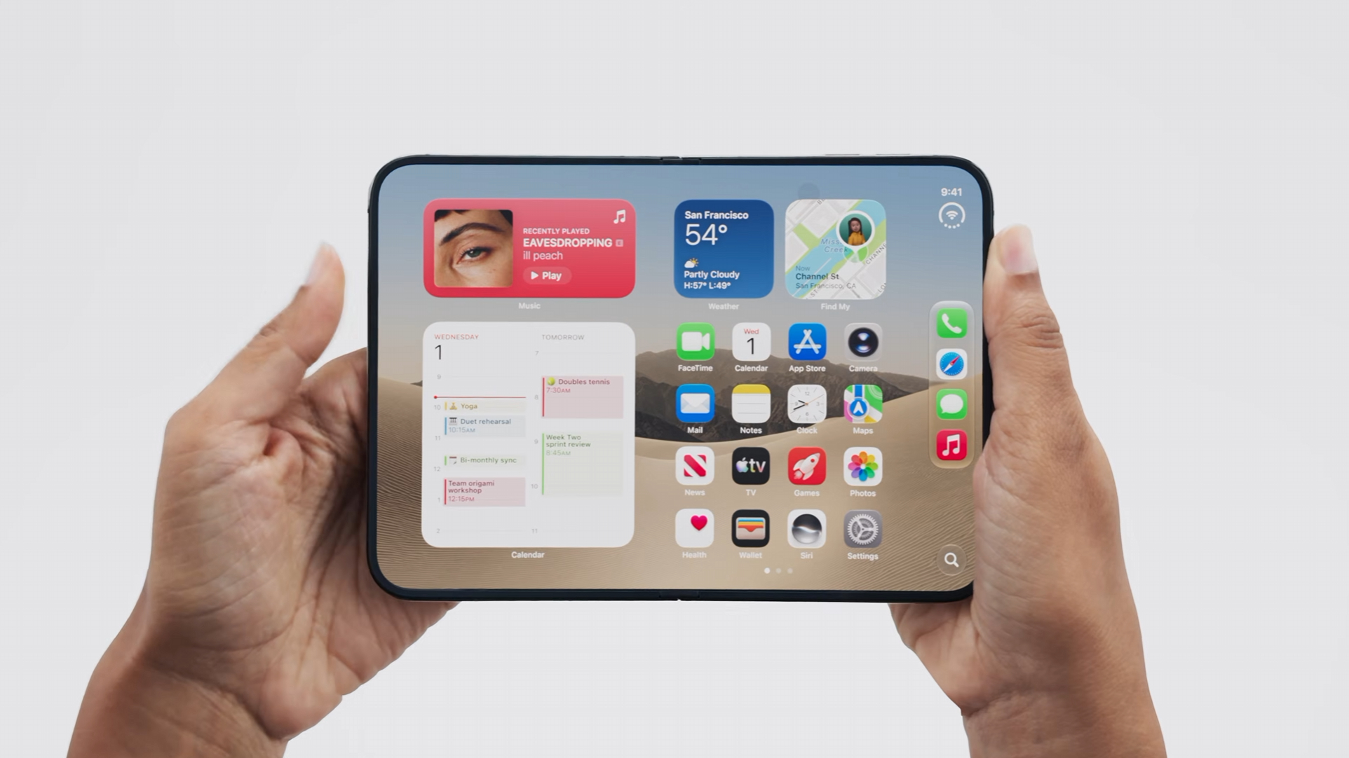 Screenshot from Apple's September 2026 event